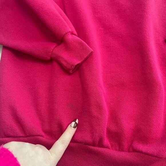 Jerzees Vintage 90s Granny Core Cottage Core Quilt Sweatshirt Size Large - Picture 4 of 9